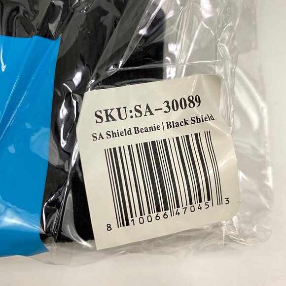 Soul of Adventure SA Shield Beanie Black Shield Winter Hat Ribbed SA-30089 - Picture 8 of 8